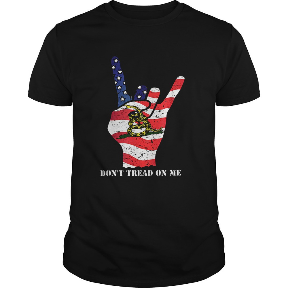 I Love Gadsden American Flag Donttreat On Me Shirt